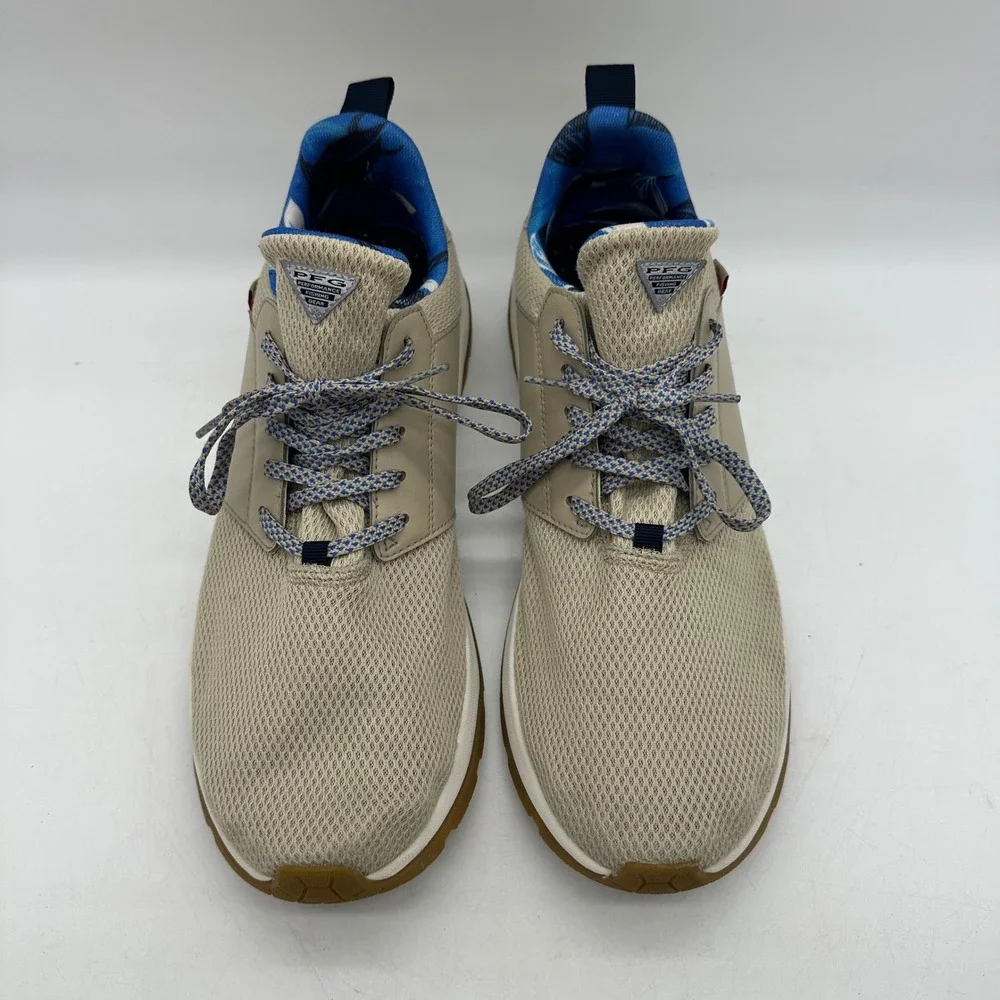 Columbia BM0174-272 Mens 13 Ancient Fossil/Blue Macaw‎ Tamiami PFG Boat Shoes